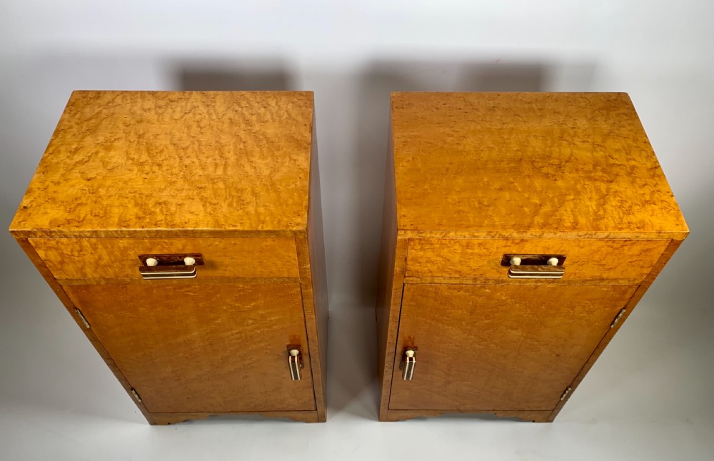 A pair of Art Deco Bedside Cabinets  View II