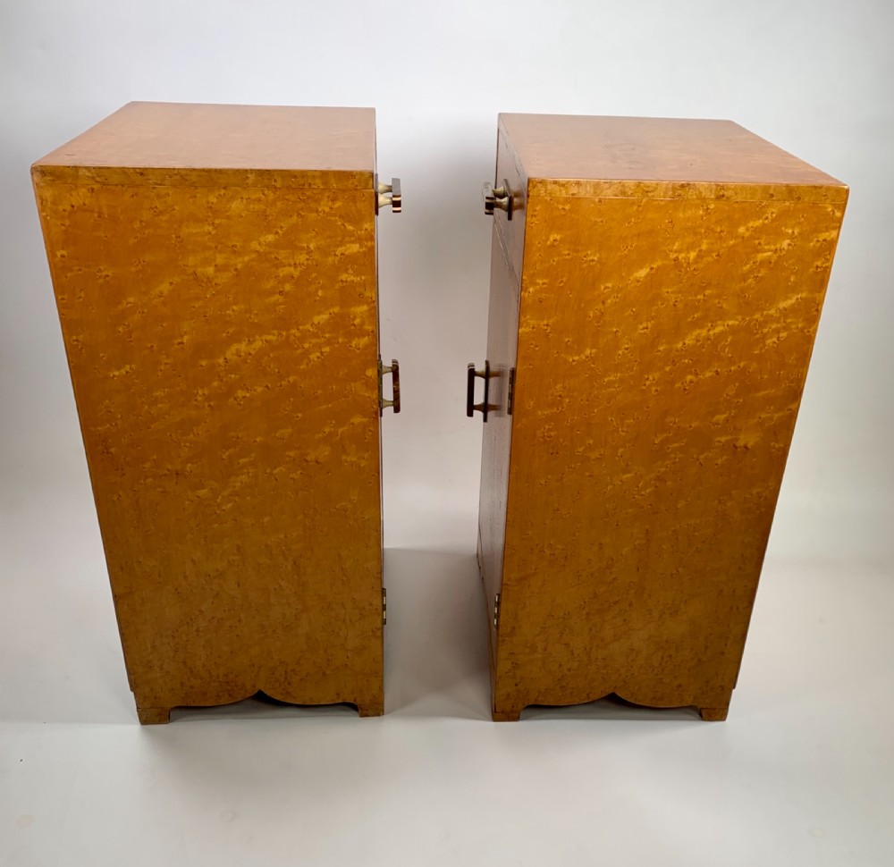A pair of Art Deco Bedside Cabinets  View V