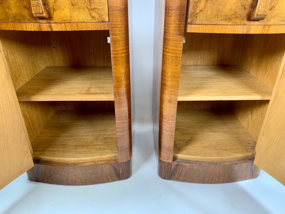 A Pair of Art Deco Bedside Cabinets. View IV