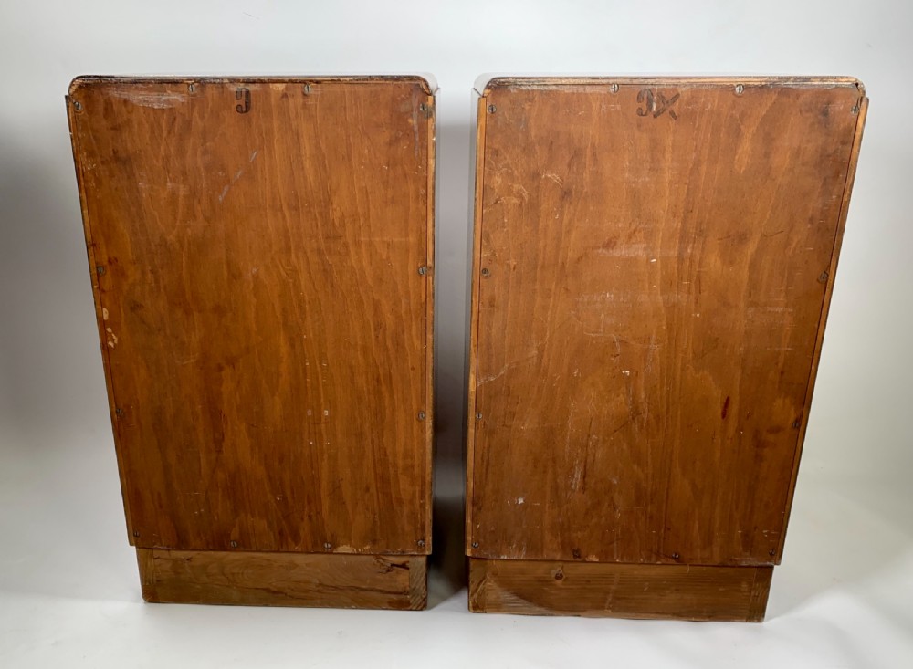 A Pair of Art Deco Bedside Cabinets. View V