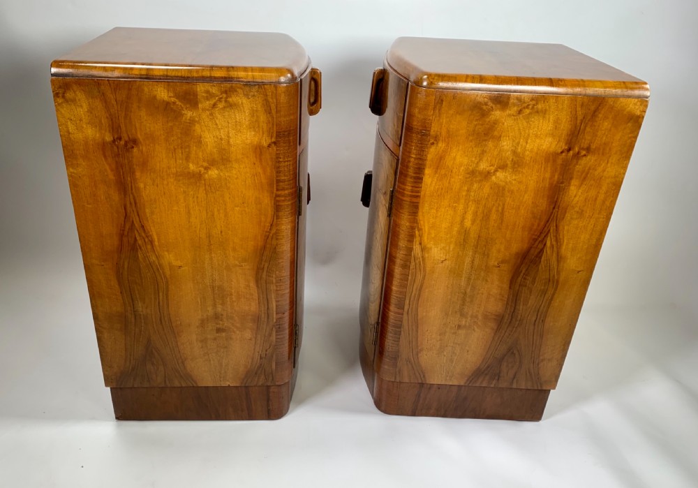 A Pair of Art Deco Bedside Cabinets. View VI