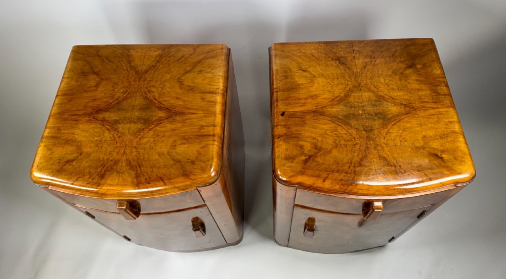 A Pair of Art Deco Bedside Cabinets. View VII