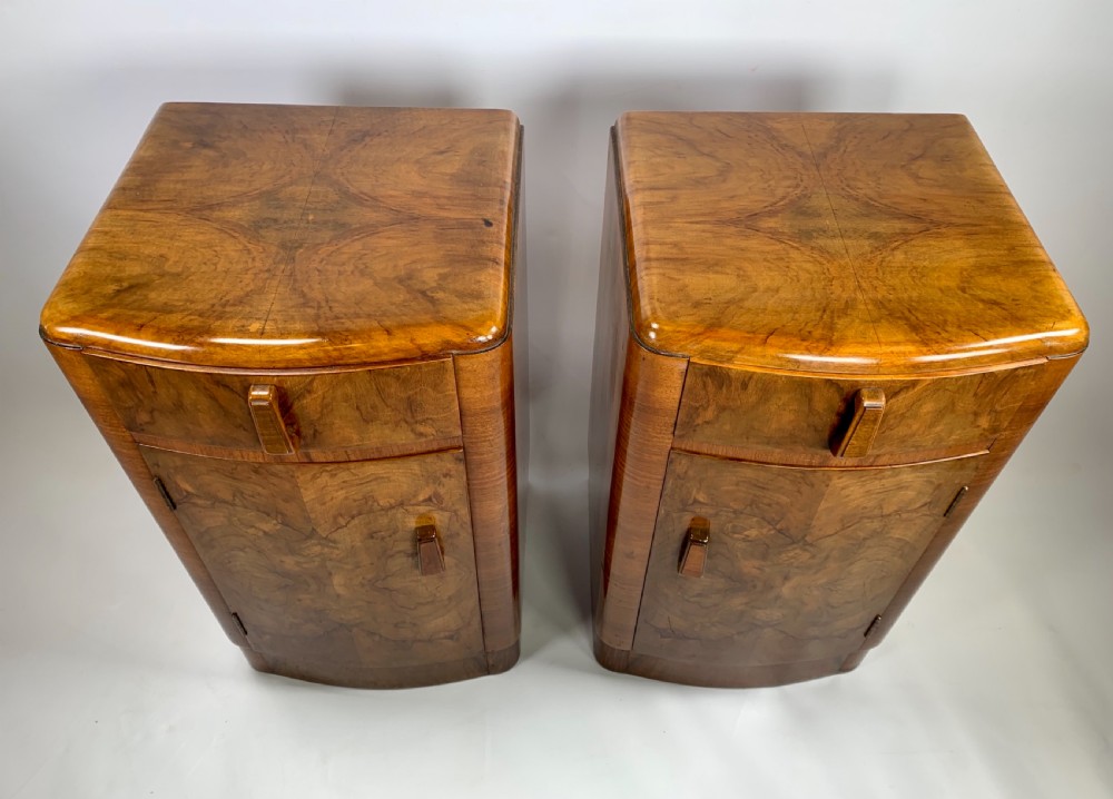 A Pair of Art Deco Bedside Cabinets. View VIII
