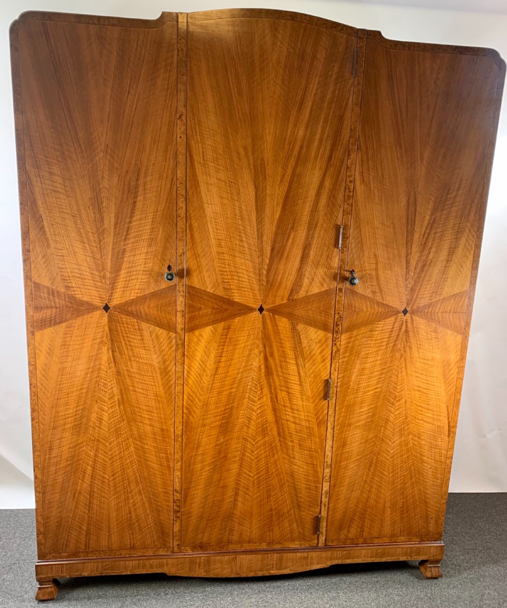 Art Deco Triple Wardrobe  View II