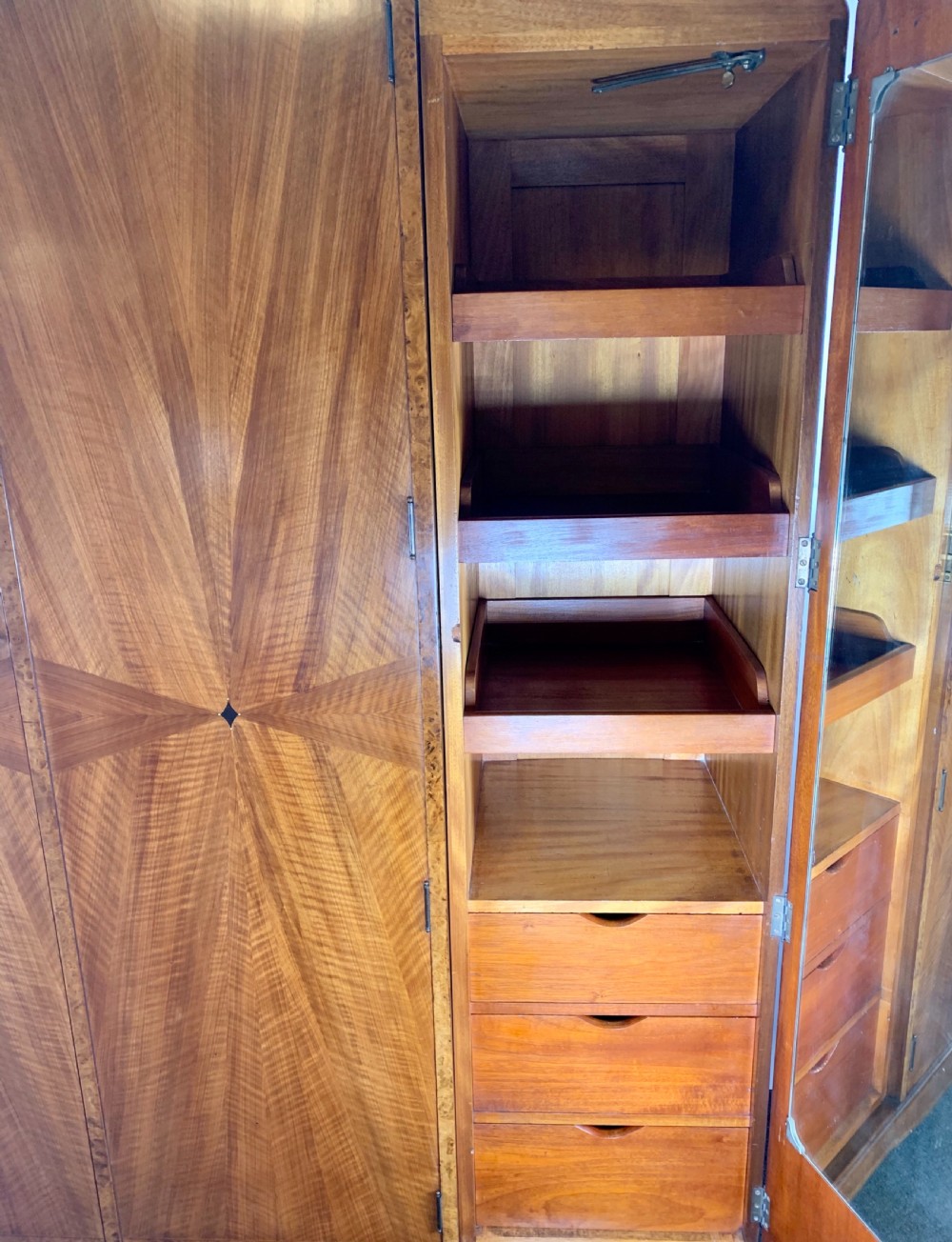 Art Deco Triple Wardrobe  View VI