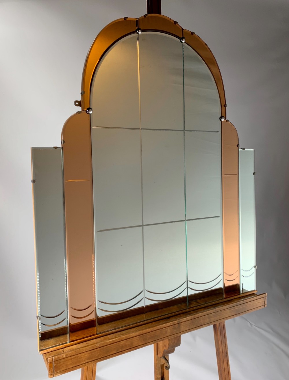 Large Art Deco Mirror View III