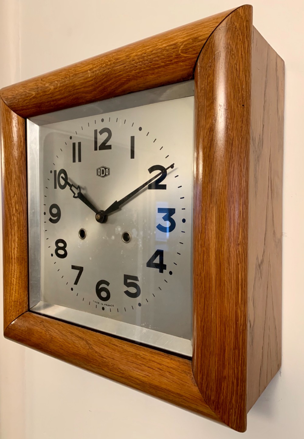 Art Deco Wall Clock by ODO View IV
