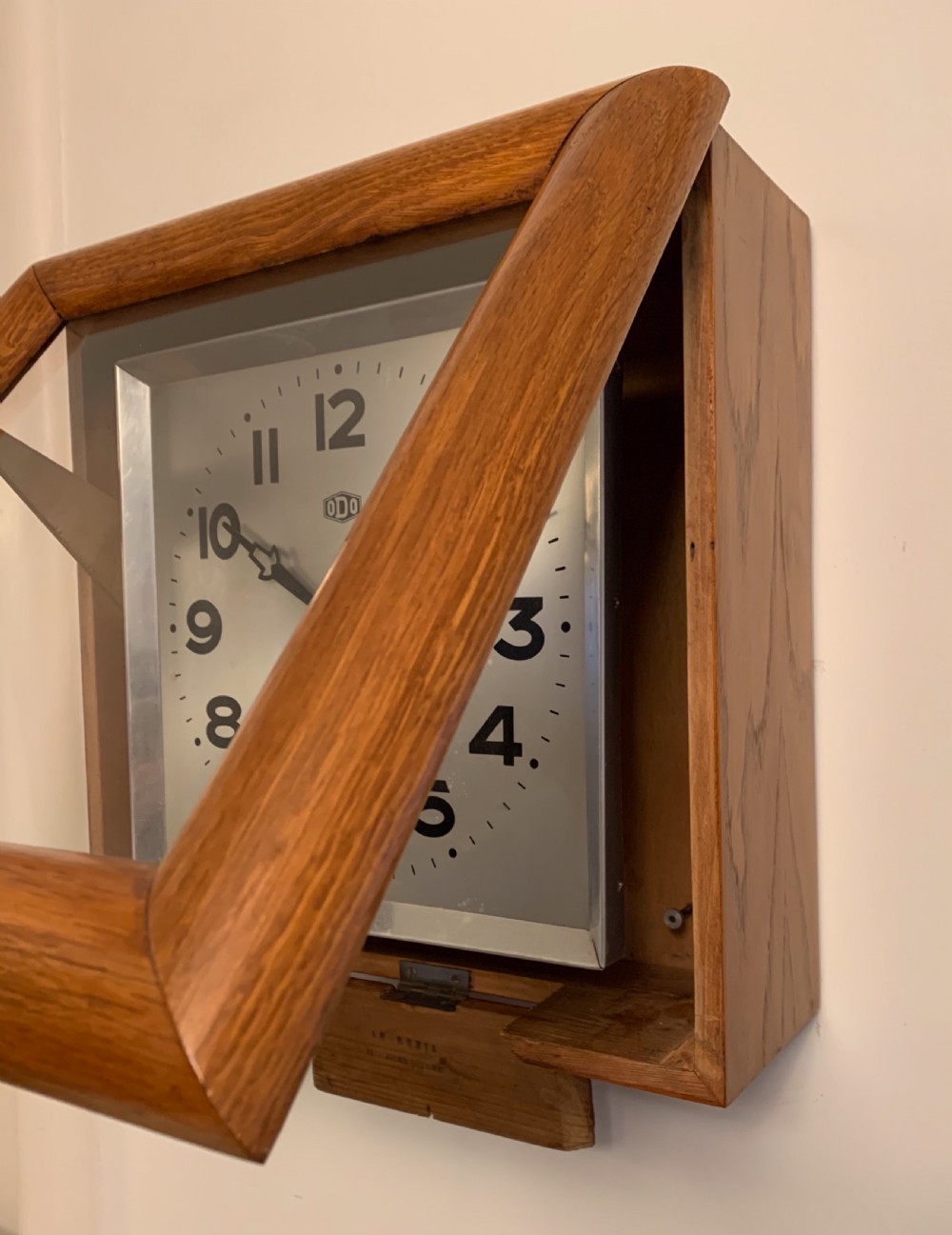 Art Deco Wall Clock by ODO View VI
