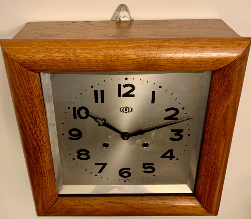 Art Deco Wall Clock by ODO View VII