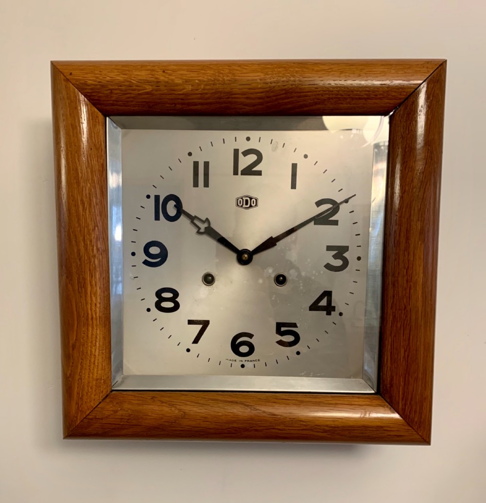 Art Deco Wall Clock by ODO View VIII