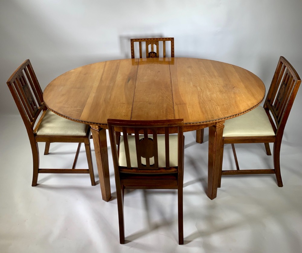 1930‘s Dining Room Table and Four Chairs View XI