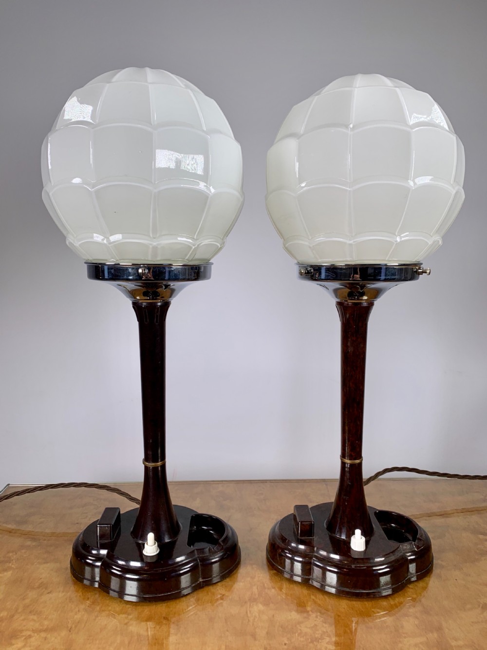 A Pair of Art Deco Lamps