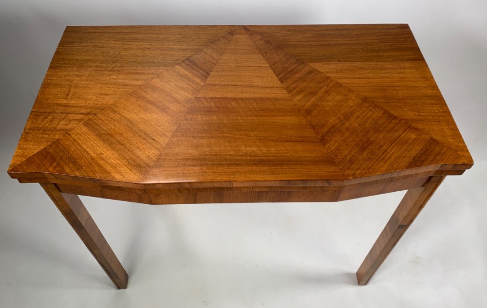 Art Deco Walnut Card Table