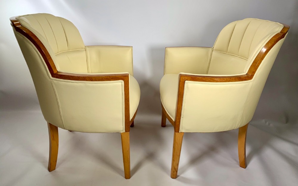 Pair of Art Deco Epstein Banker Salon Chairs View III