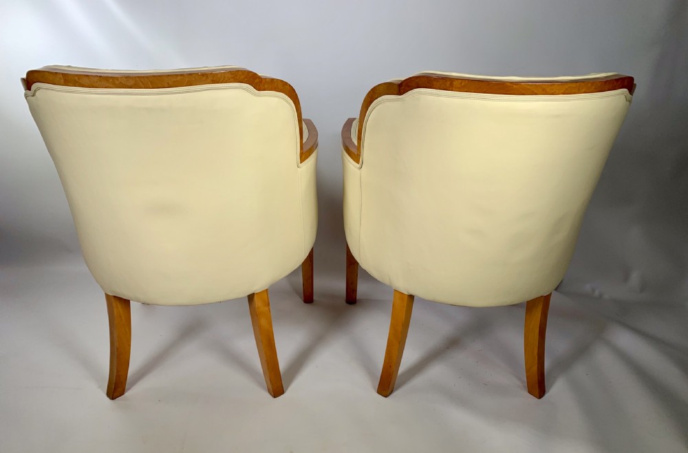 Pair of Art Deco Epstein Banker Salon Chairs View VI