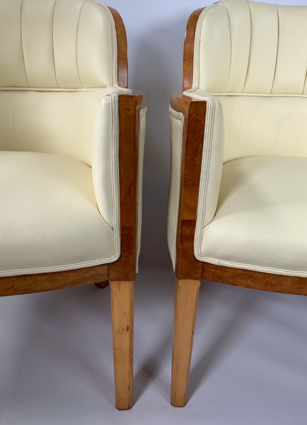 Pair of Art Deco Epstein Banker Salon Chairs View VII