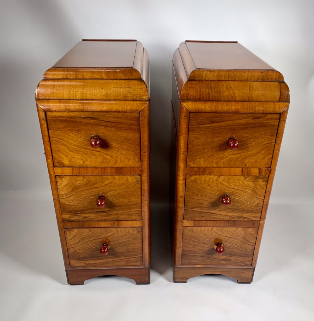 Pair of Art Deco Bedside Cabinets  View II