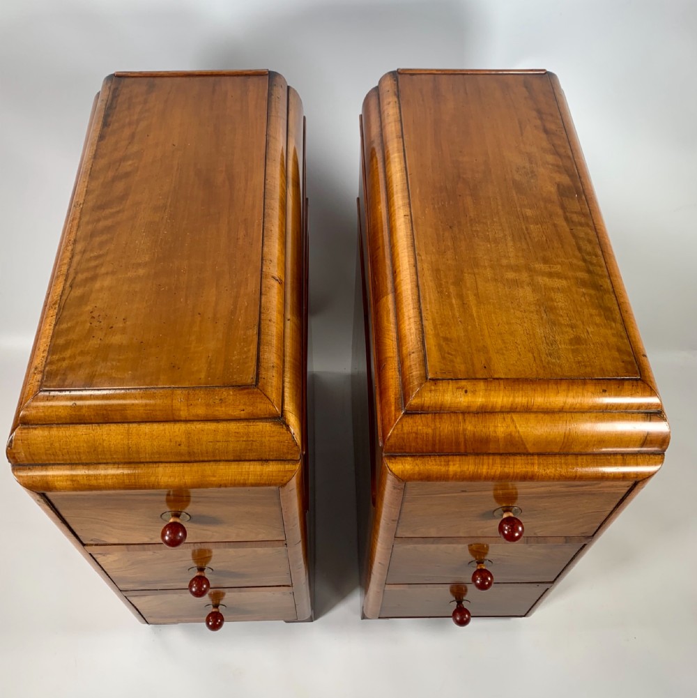 Pair of Art Deco Bedside Cabinets  View III