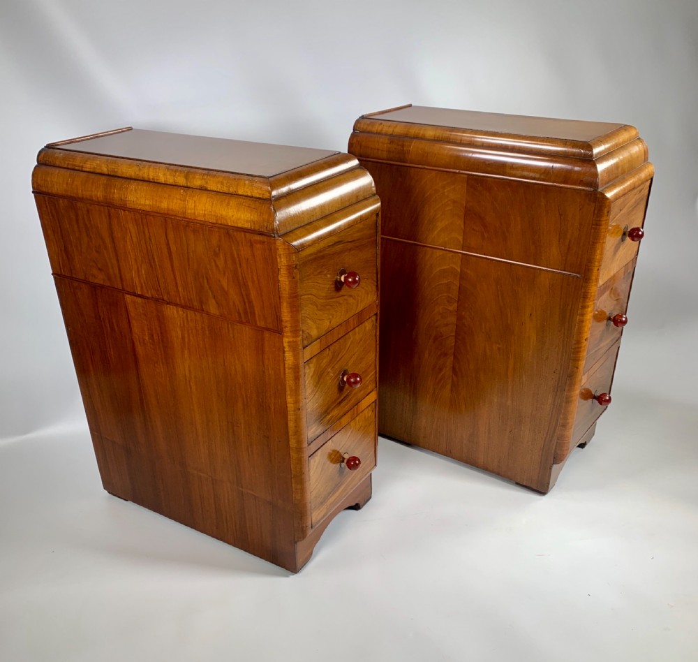 Pair of Art Deco Bedside Cabinets  View IV