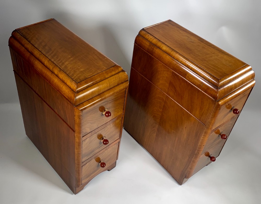 Pair of Art Deco Bedside Cabinets  View VII