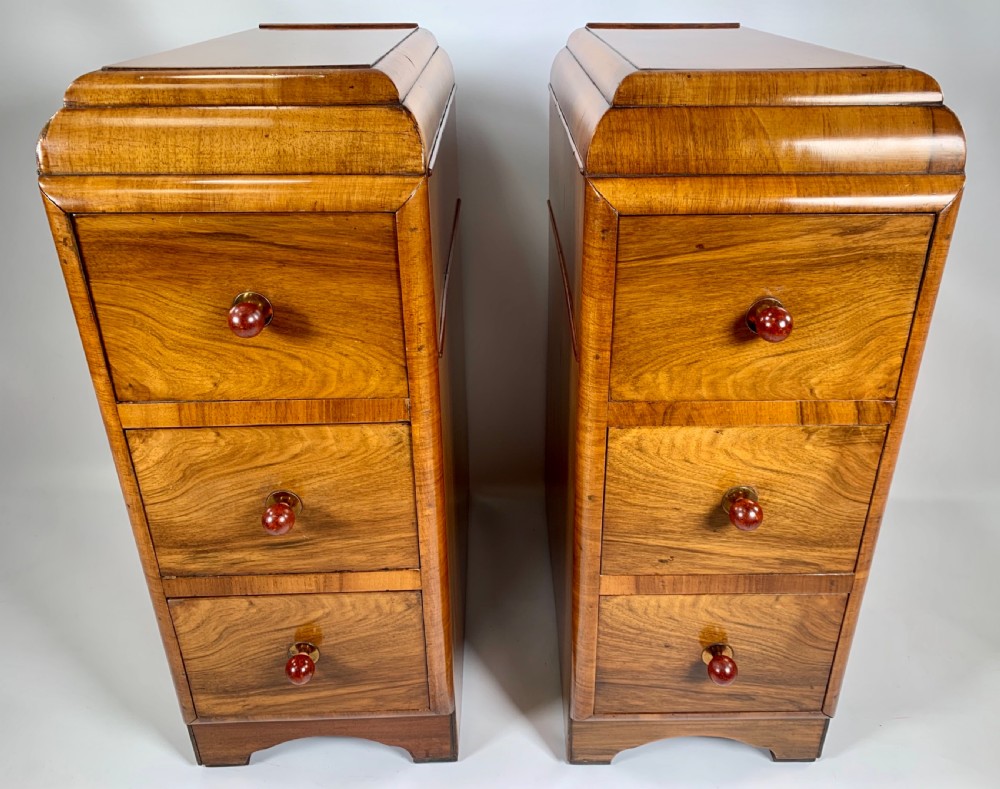 Pair of Art Deco Bedside Cabinets  View X