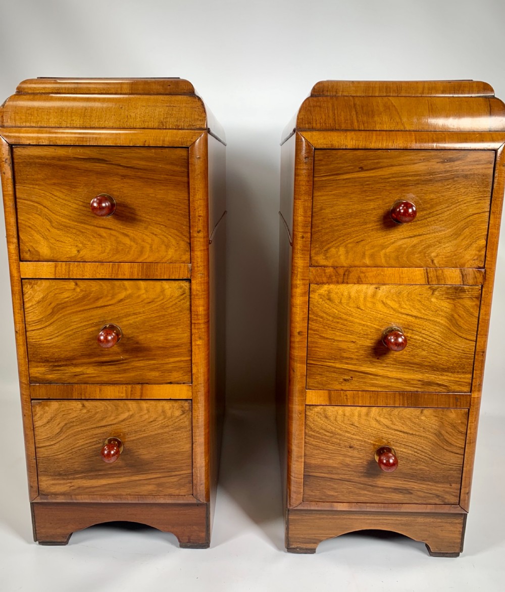 Pair of Art Deco Bedside Cabinets  View XI