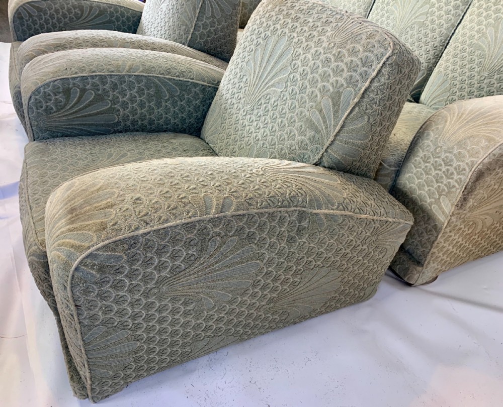 Art Deco Three Piece Suite for Reupholstery.  View III