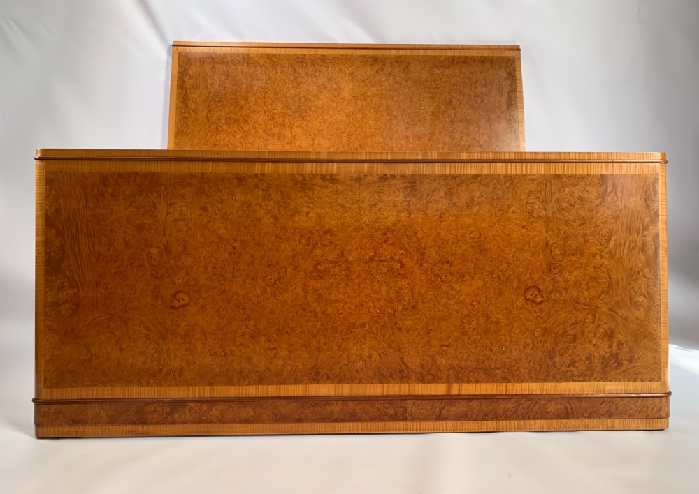 A Fine Art Deco Head and Footboard