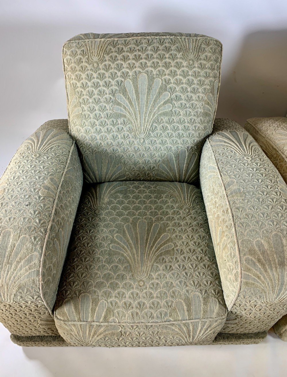 A Pair of Art Deco Armchairs for Reupholstery. View III