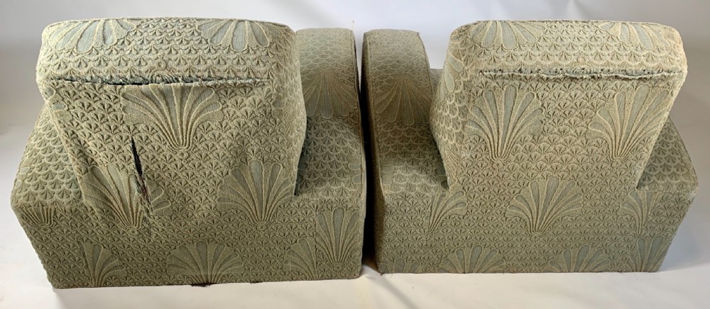 A Pair of Art Deco Armchairs for Reupholstery. View IV