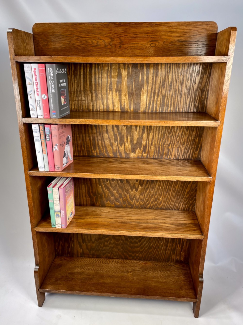 Art Deco 1930s Oak Bookcase View V