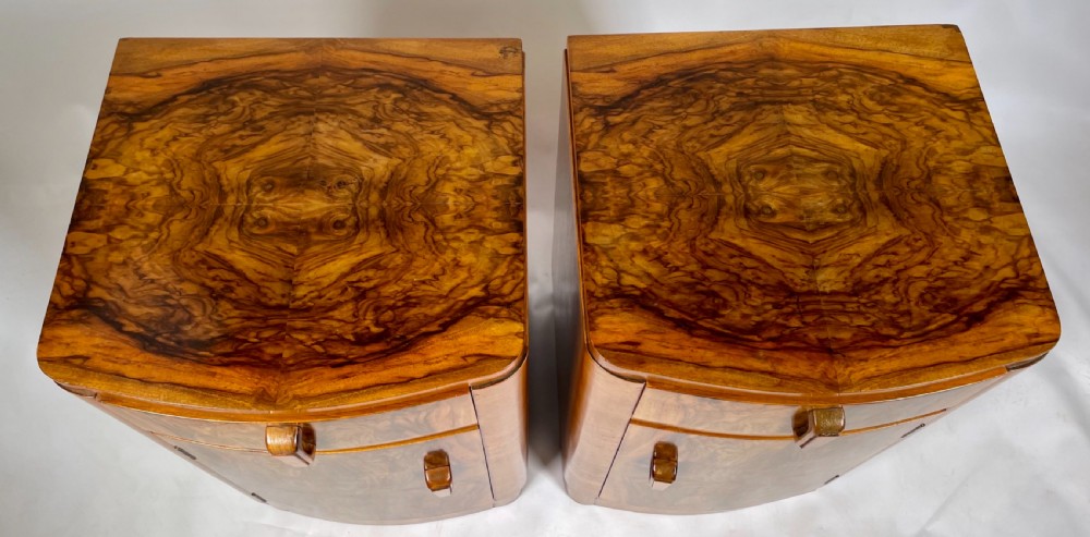 A Pair of Art Deco Bedside Cabinets View II