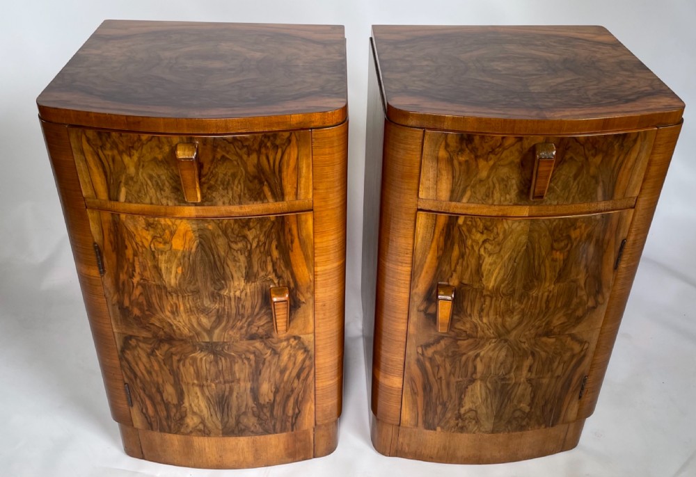 A Pair of Art Deco Bedside Cabinets View III