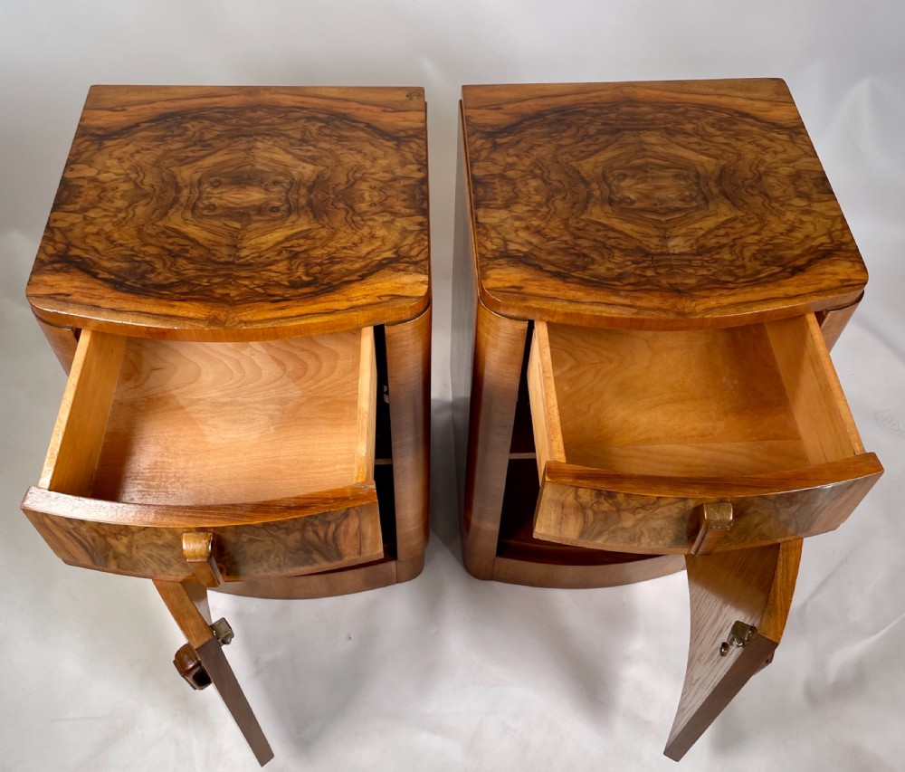 A Pair of Art Deco Bedside Cabinets View IV