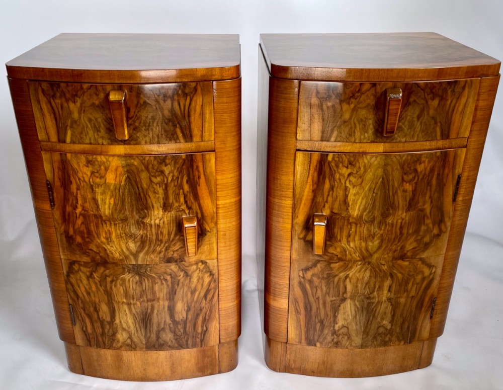 A Pair of Art Deco Bedside Cabinets View V