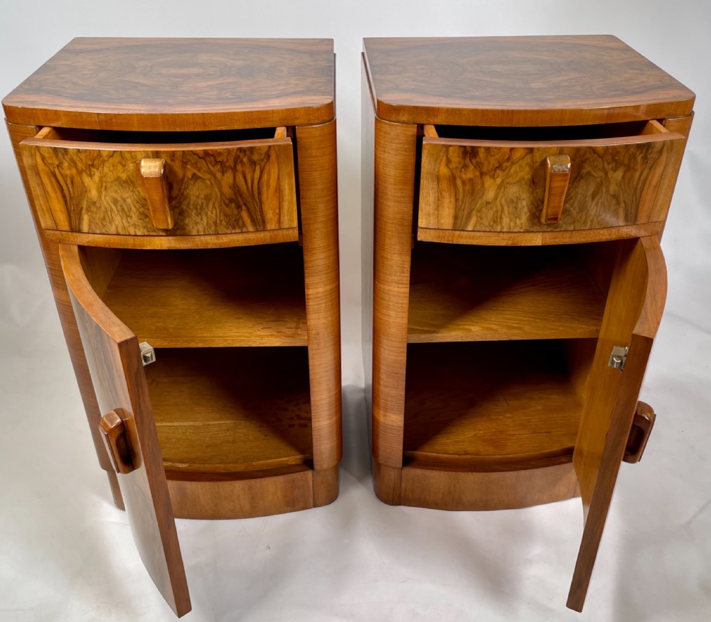 A Pair of Art Deco Bedside Cabinets View VI