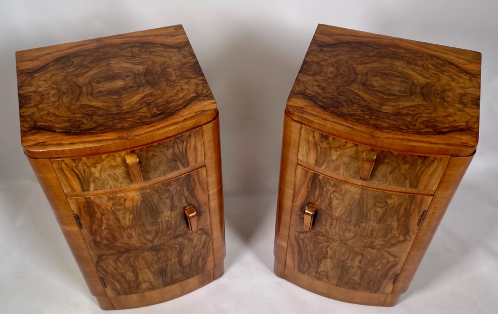 A Pair of Art Deco Bedside Cabinets View XI