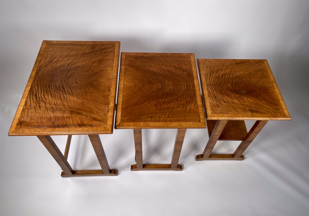 A Heal's Nest of Three Art Deco Tables. View II