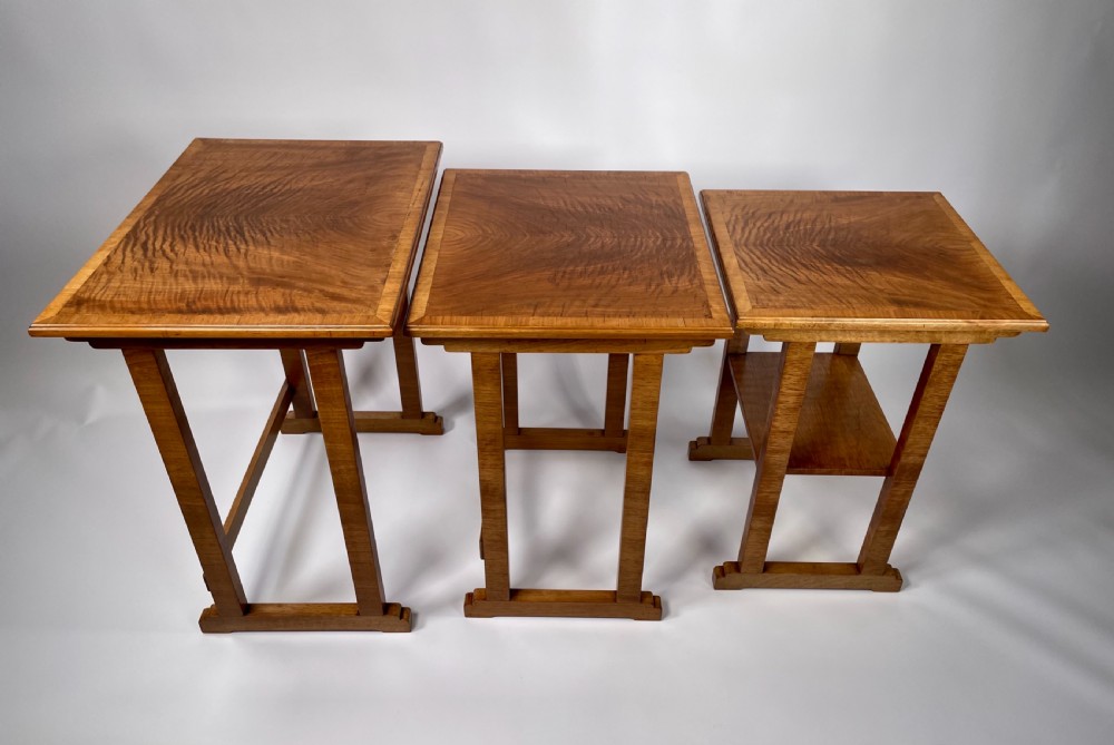 A Heal's Nest of Three Art Deco Tables. View III