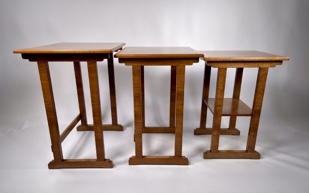 A Heal's Nest of Three Art Deco Tables. View IV