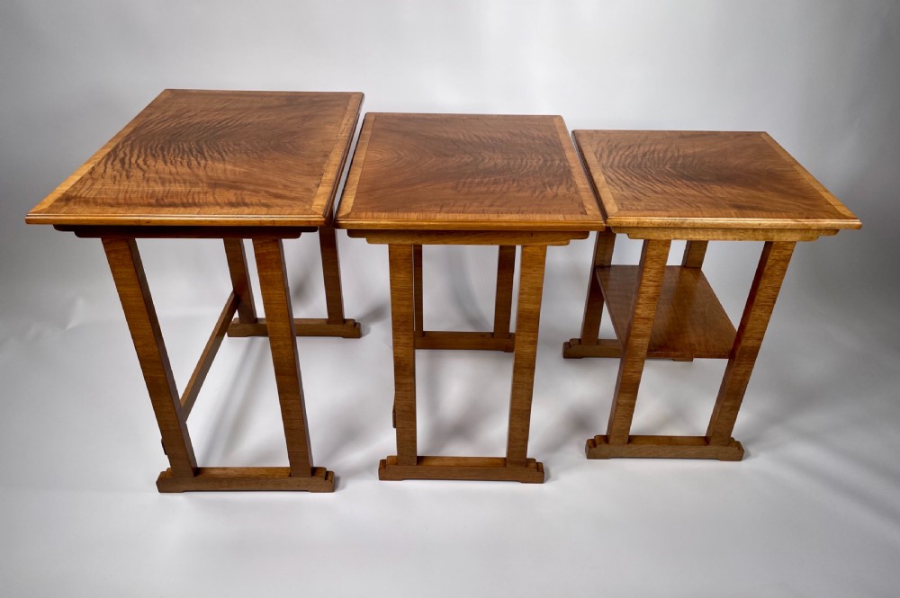 A Heal's Nest of Three Art Deco Tables. View V