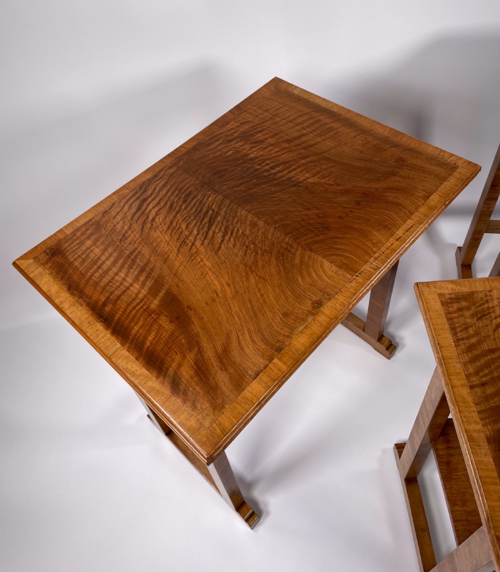 A Heal's Nest of Three Art Deco Tables. View X