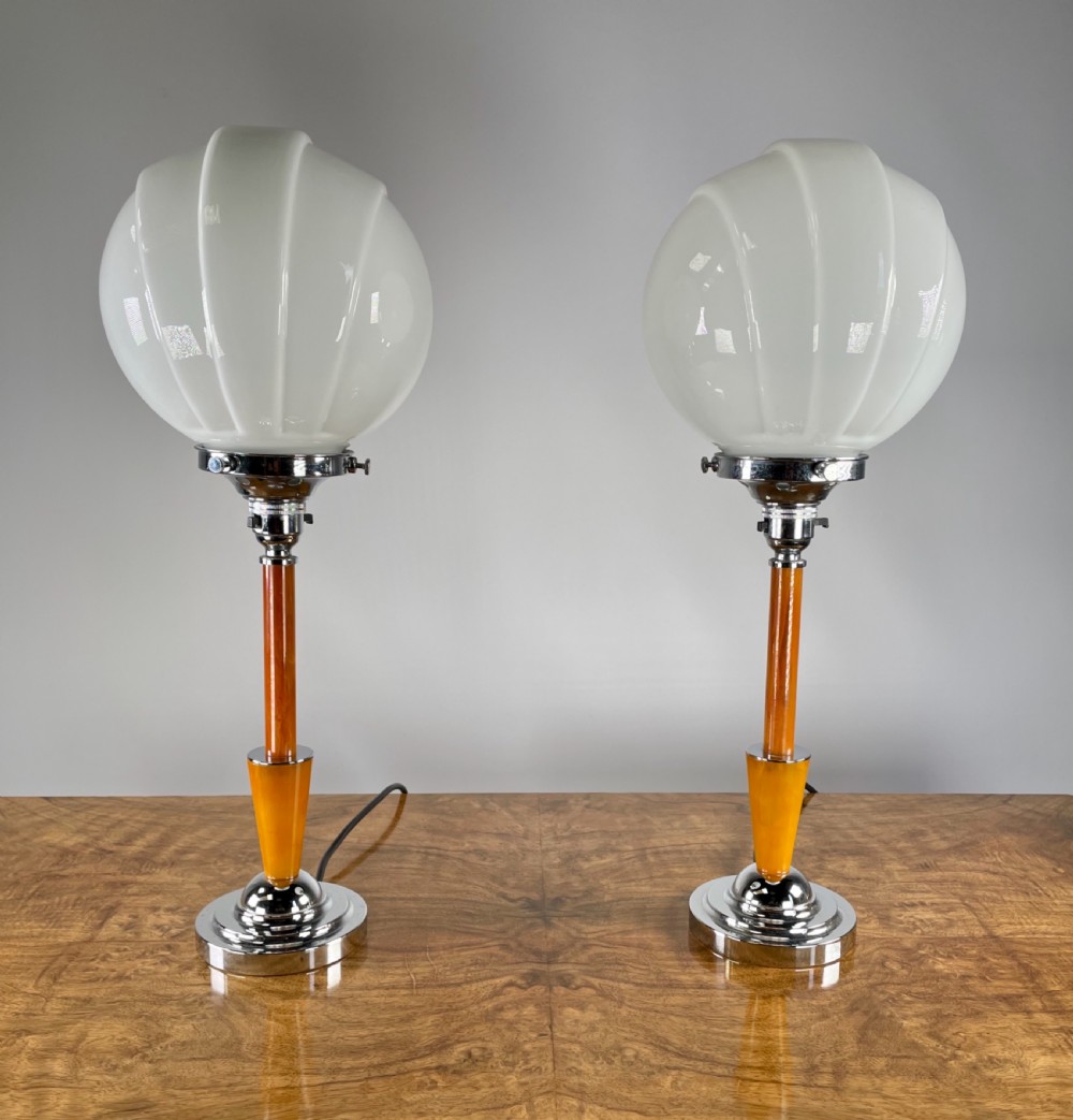 Pair of Art Deco Lamps