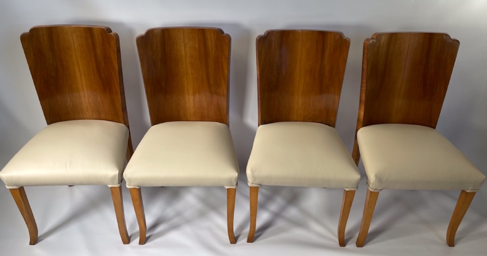 A Set of Four Art Deco Epstein Dining Chairs