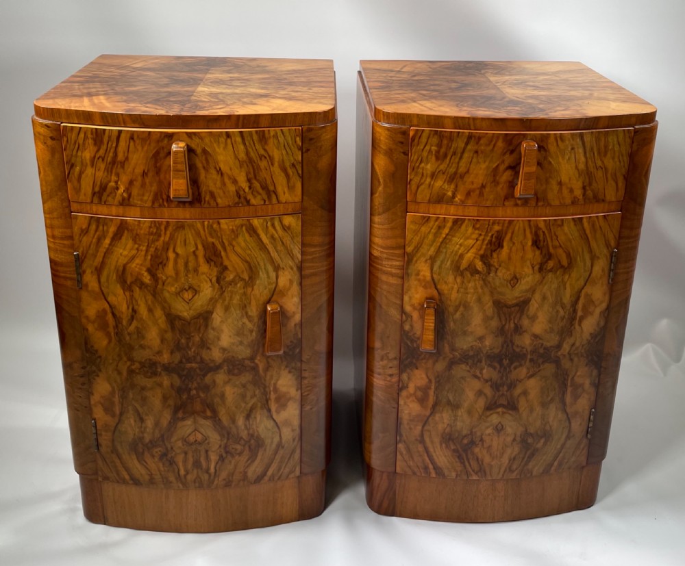 A Pair of Art Deco Bedside Cabinets View II