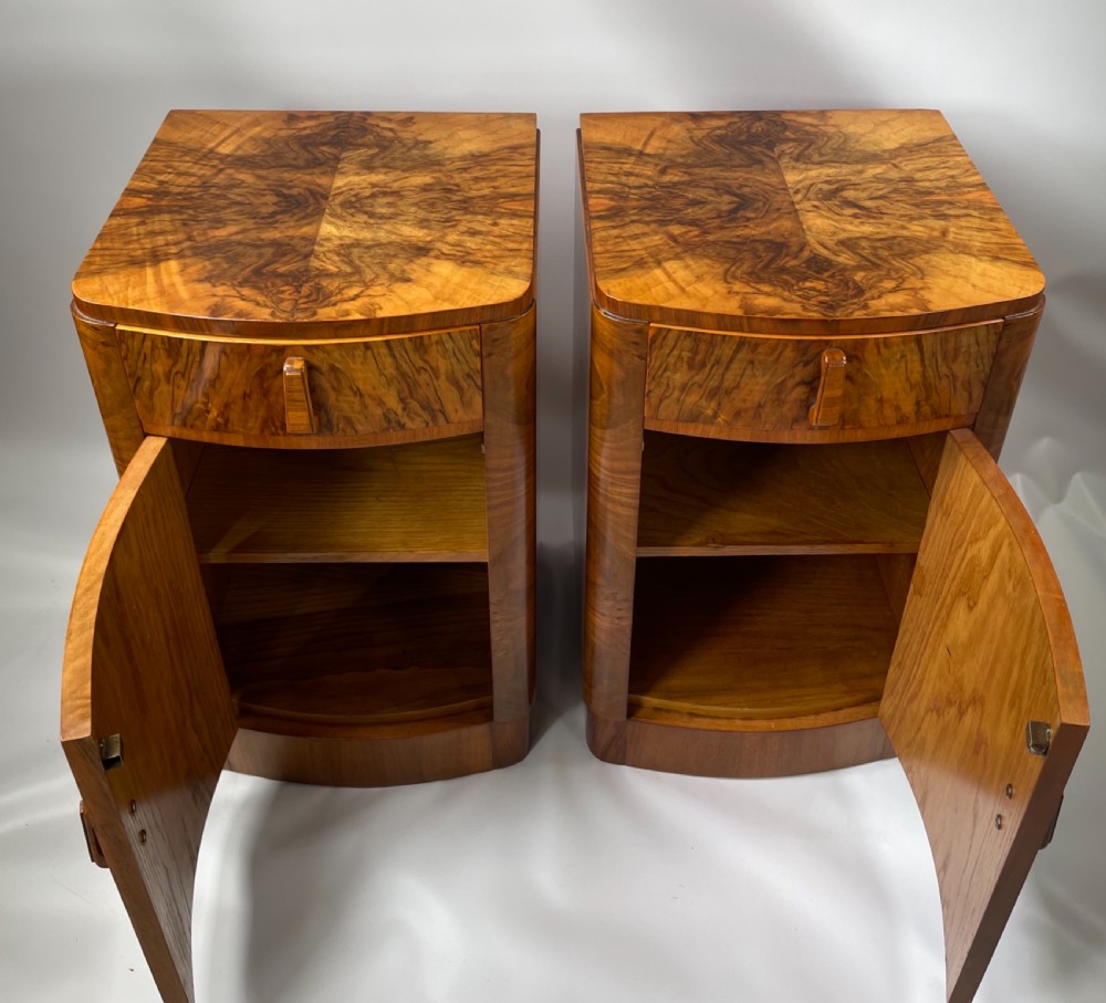 A Pair of Art Deco Bedside Cabinets View III