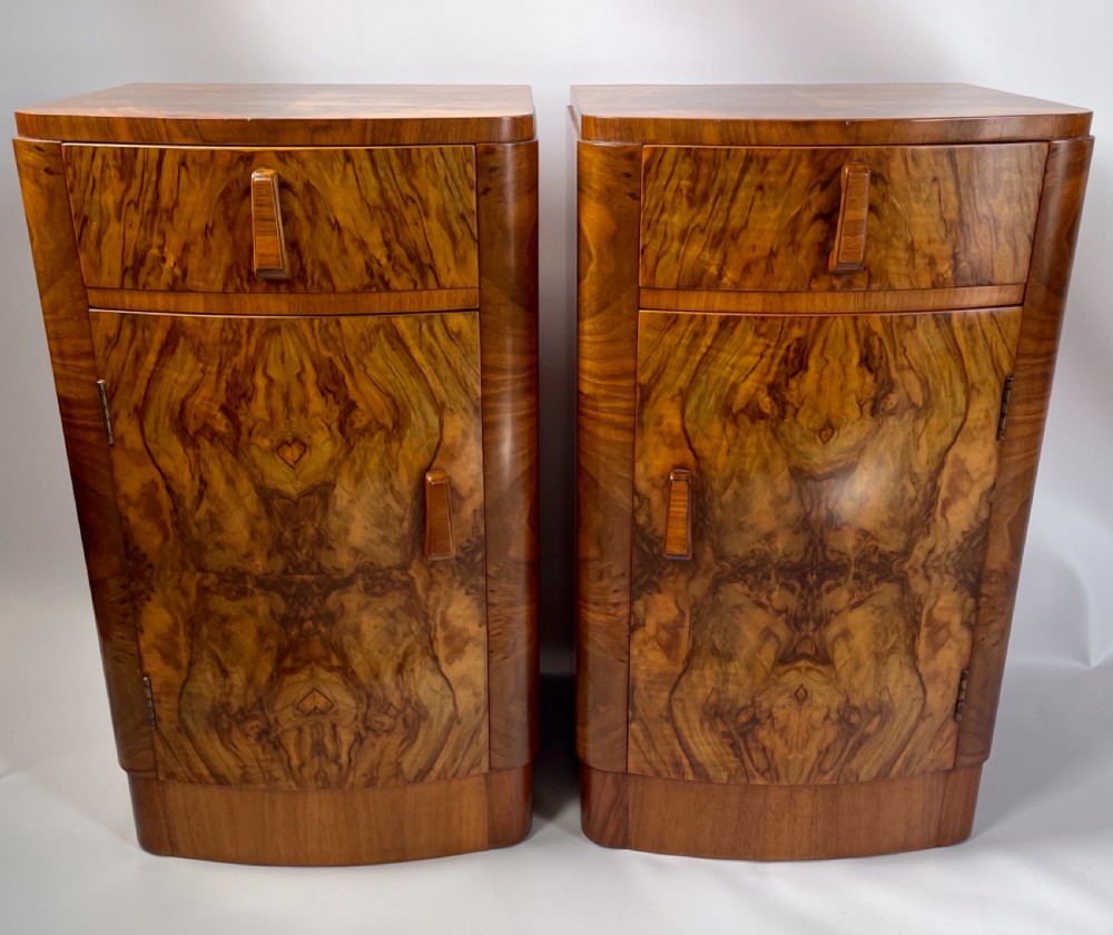 A Pair of Art Deco Bedside Cabinets View X