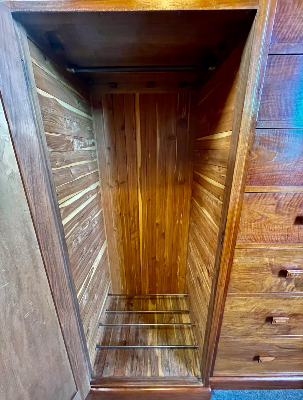 Art Deco Wardrobe, lined in cedar, by Betty Joel View VI
