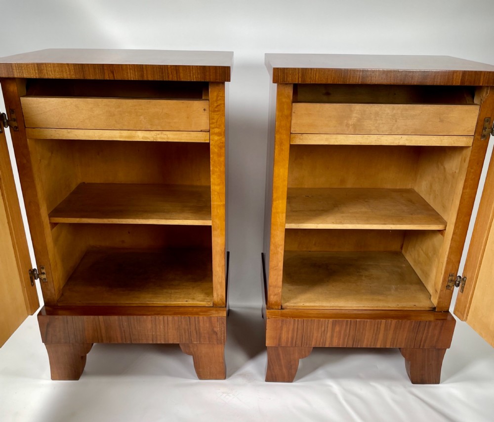 A Pair of French Art Deco Bedside Cabinets View III
