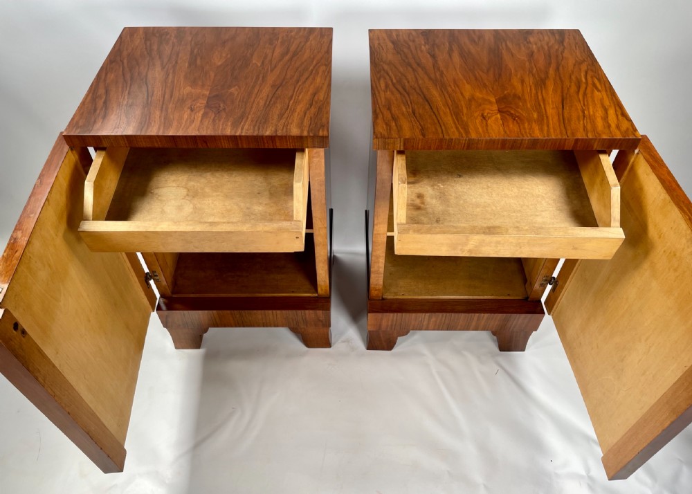 A Pair of French Art Deco Bedside Cabinets View V